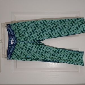 Under Armour turquoise and blue cropped leggings size s